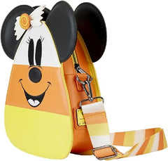 LOUNGEFLY Mickey & Minnie Candy Corn Crossbody Purse