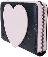 LOUNGEFLY Blackpink All Over Print Heart Faux Leather Zip Around Wallet