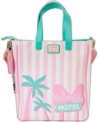 LOUNGEFLY Disney Minnie Mouse Vacation Style Poolside Tote Bag with Coin Bag