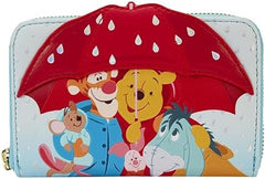 LOUNGEFLY Disney Winnie the Pooh and Friends Rainy Day Zip Around Wallet