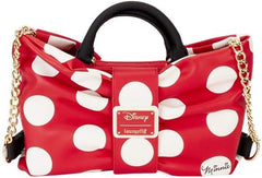 LOUNGEFLY Minnie Mouse Rocks the Dots Classic Bow Figural Crossbody Bag