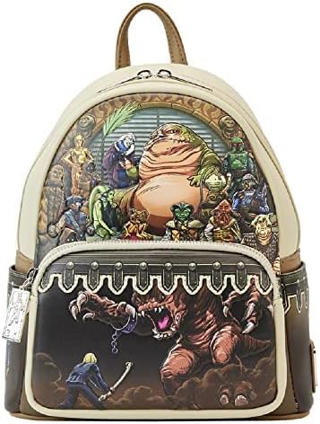 LOUNGEFLY Star Wars Return of the Jedi 40th Anniversary Jabbas Palace Double Strap Shoulder Bag