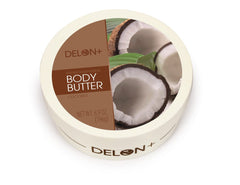 DELON Intense Moisturizing Body Butter, 6.9 Oz (2-Pack)(Coconut)