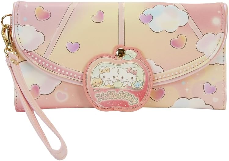 LOUNGEFLY Sanrio Hello Kitty Carnival Flap Wristlet Wallet