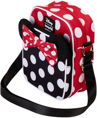 LOUNGEFLY Disney Minnie Mouse Rocks the Dots Classic Nylon Passport Cross Body Bag