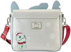 LOUNGEFLY Disney Stitch Holiday Glitter Crossbody Bag