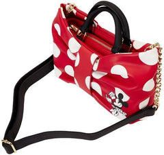 LOUNGEFLY Minnie Mouse Rocks the Dots Classic Bow Figural Crossbody Bag