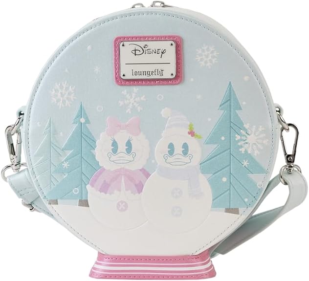 Loungefly Disney Mickey and Friends Winter Snowglobe Crossbody Bag