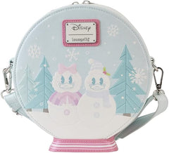 Loungefly Disney Mickey and Friends Winter Snowglobe Crossbody Bag