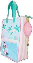 LOUNGEFLY Disney Minnie Mouse Vacation Style Poolside Tote Bag with Coin Bag