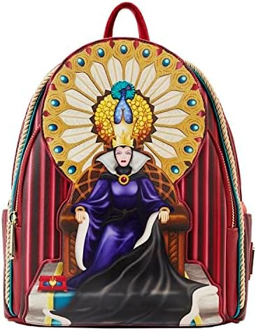 LOUNGEFLY Disney Snow White Evil Queen Throne Double Strap Shoulder Bag