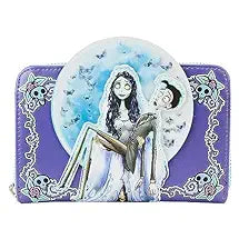 LOUNGEFLY Corpse Bride Moon Zip-Around Wallet