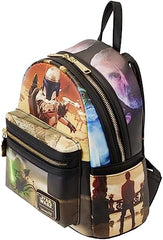 LOUNGEFLY Star Wars Episode II Attack of the Clones Scene Double Strap Shoulder Bag