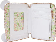 LONGEFLY Disney Winnie the Pooh Cosplay Folk Floral Zip Around Wallet