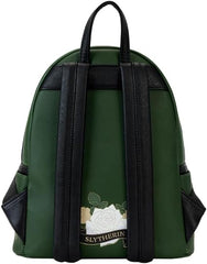 LOUNGEFLY Harry Potter Slytherin House Floral Tattoo Mini Backpack