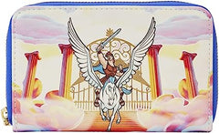 LOUNGEFLY Hercules Mount Olympus Golden Gates Zip Around Wallet