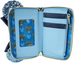 Loungefly Disney Minnie Hanukkah Menorah Zip Around Wallet