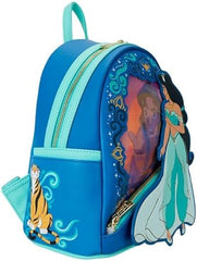 LOUNGEFLY Disney Aladdin Jasmine Lenticular Mini Backpack