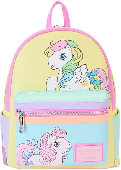 LOUNGEFLY MLP Color Block Mini Backpack