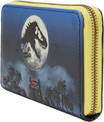 LOUNGEFLY 30th Anniversary Dino Moon Glow Zip Around Wallet