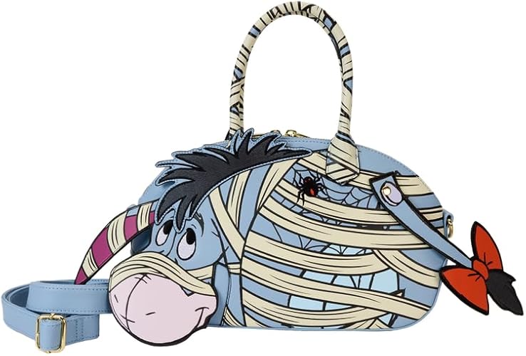 LOUNGEFLY Disney Winnie the Pooh Mummy Eeyore Glow Crossbody Bag