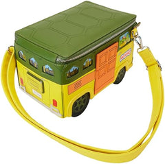 LOUNGEFLY Teenage Mutant Ninja Turtles 40th Anniversary Party Wagon Figural Crossbody Bag