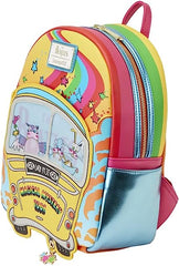 LOUNGEFLY The Beatles Magical Mystery Tour Bus Lenticular Double Strap Shoulder Bag
