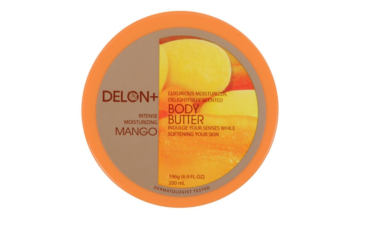 DELON Intense Moisturizing Body Butter, 6.9 Oz (Single) (Mango)