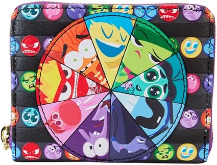 LOUNGEFLY Pixar Inside Out 2 Core Memories Zip Around Wallet