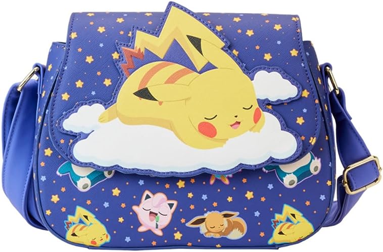 LOUNGEFLY Pokémon Sleeping Pikachu and Friends Crossbody Purse