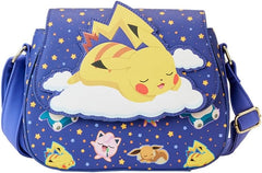 LOUNGEFLY Pokémon Sleeping Pikachu and Friends Crossbody Purse
