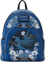 LOUNGEFLY Harry Potter Ravenclaw House Floral Tattoo Mini Backpack
