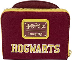Loungefly Harry Potter Hogwarts Crest Varsity Jacket Zip Around Wallet
