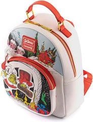 LOUNGEFLY Dr. Seuss The Grinch Chimney Thief Adult Womens Double Strap Shoulder Bag Purse