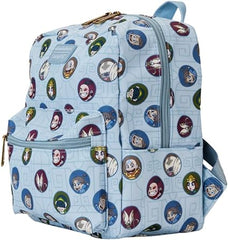 LOUNGEFLY Avatar : The Last Airbender All Over Print Nylon Square Mini Backpack