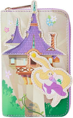 LOUNGEFLY Disney Tangled Rapunzel Swinging From Tower Zip-Around Wallet