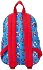LOUNGEFLY Disney Donald Duck 90th Anniversary All-Over Print Nylon Full-Size Backpack, Blue