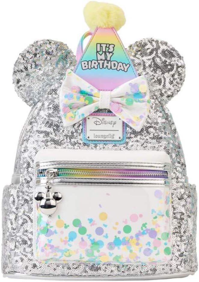 LOUNGEFLY Disney Mickey and Friends Birthday Celebration Mini Backpack