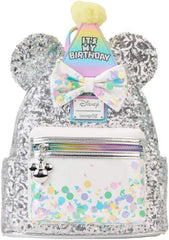 LOUNGEFLY Disney Mickey and Friends Birthday Celebration Mini Backpack