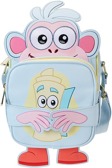 LOUNGEFLY Dora the Explorer Boots Crossbuddies Crossbody Bag with Coin Bag