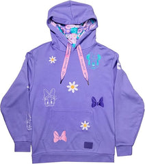 LOUNGEFLY Disney Daisy 85th Anniversary Unisex Hoodie Medium
