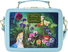 LOUNGEFLY Disney Alice in Wonderland Classic Movie Lunch Box Crossbody Purse