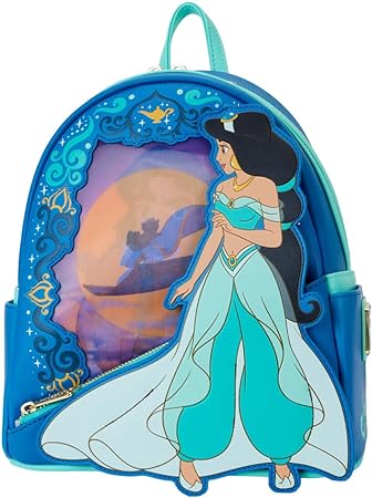 LOUNGEFLY Disney Aladdin Jasmine Lenticular Mini Backpack