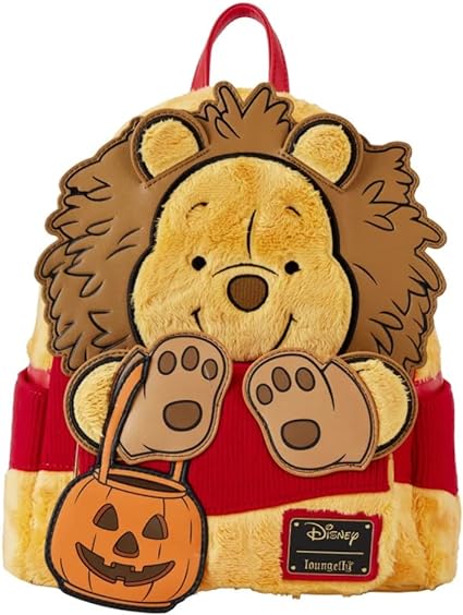 LOUNGEFLY Winnie the Pooh Halloween Costume Plush Cosplay Mini Backpack