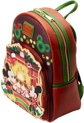 LOUNGEFLY Mickey & Minnie Mouse – Hot Cocoa Fire Place Women's Mini Backpack Standard Polyurethane