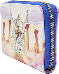 LOUNGEFLY Hercules Mount Olympus Golden Gates Zip Around Wallet