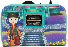 LOUNGEFLY Coraline Glow-in-the-Dark House Zip Around Wallet