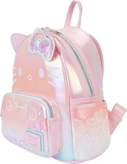 LOUNGEFLY Sanrio Hello Kitty 50th Anniversary Clear and Cute Womens Double Strap Shoulder Bag Purse
