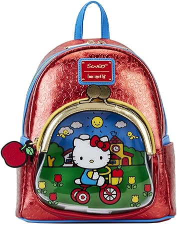 LOUNGEFLY Sanrio Hello Kitty 50th Anniversary Coin Bag Mini Backpack