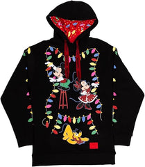 LOUNGEFLY Disney Mickey's Light Up Decorations Hooded Sweatshirt